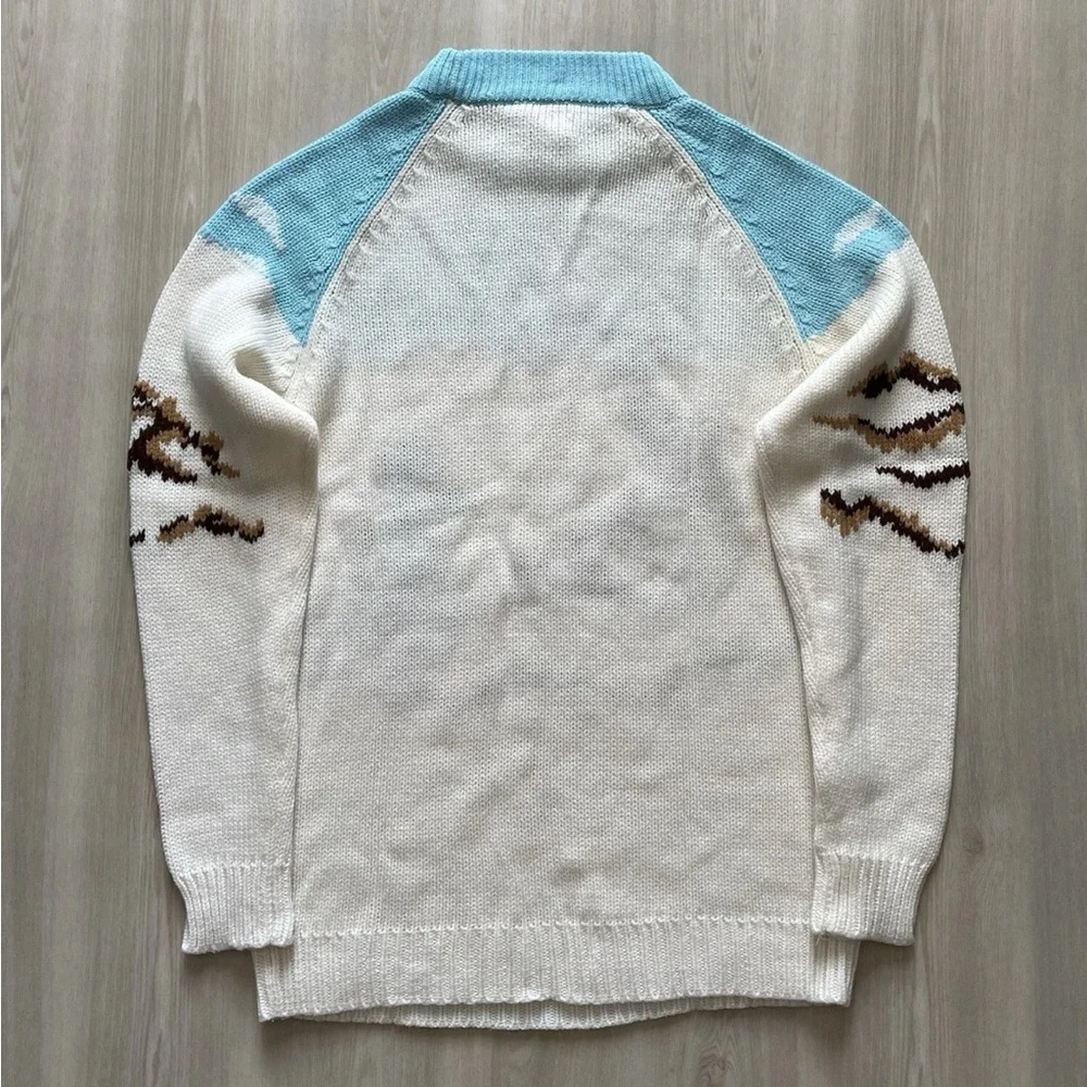 Vintage Silton California Sweater Mountain Ski Scene Knit Sweater 
Sz Small - Picture 2 of 5